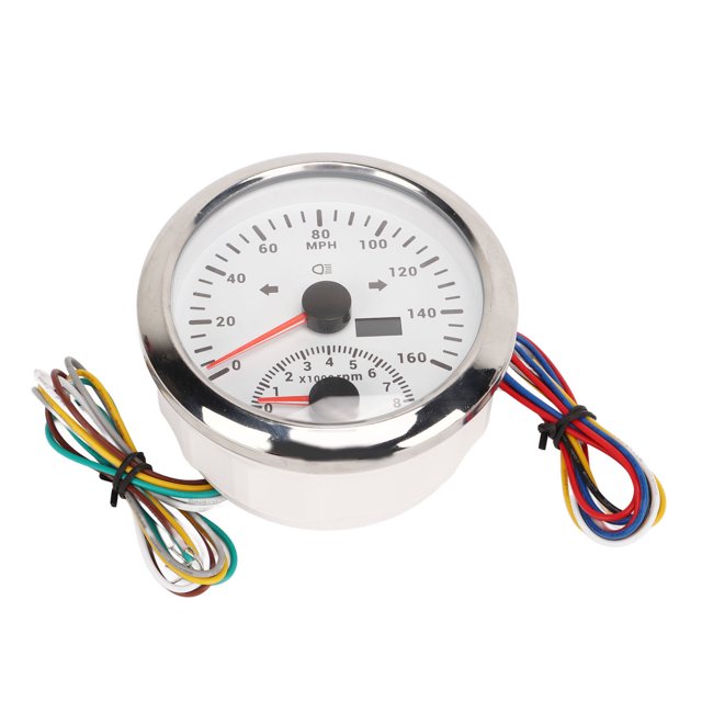 GPS Speedometer With Tachometer 8000RPM IP67 Waterproof 0-160MPH Red Backlight for Boat ATV