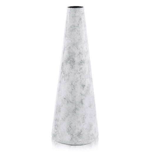 21 by 21 by 25-Inch Amedeo Design ResinStone 2513-38L Tall Cylinder Vase Limestone 
