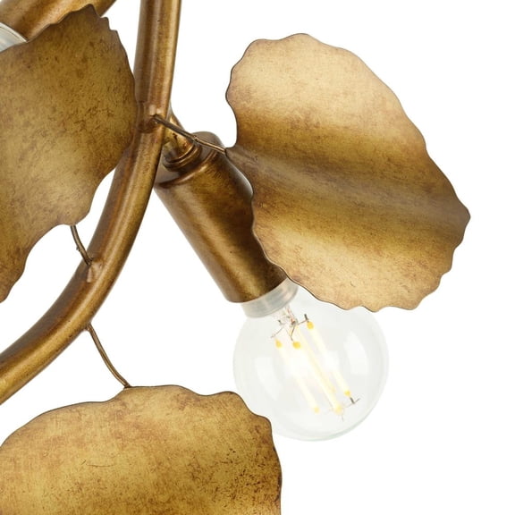 Progress Lighting Laurel Collection 4-Light Wall Sconce Gold Ombre Finish No Shade