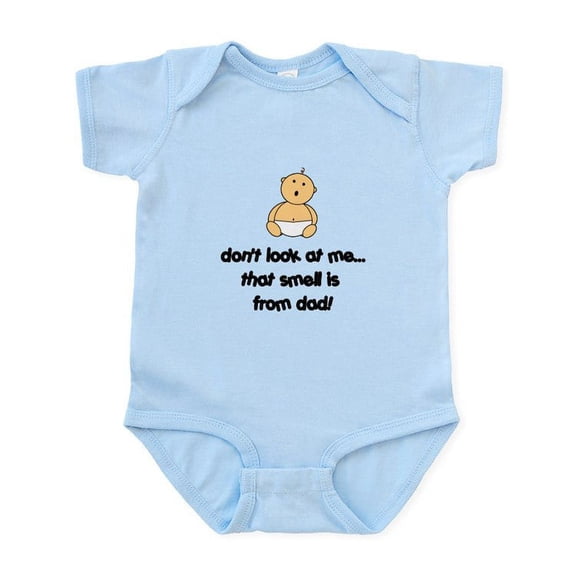 CafePress - DON't LOOK AT ME THAT SMELL I Infant Bodysuit - Baby Light Bodysuit, Size Newborn - 24 Months