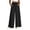 *Black, variant on VBVC Women's Cotton Linen Palazzo Pants , Drawstring Wide Leg Trousers For Women , Ladies' Fall Summer Pleated Pants with Pockets, *White , Large