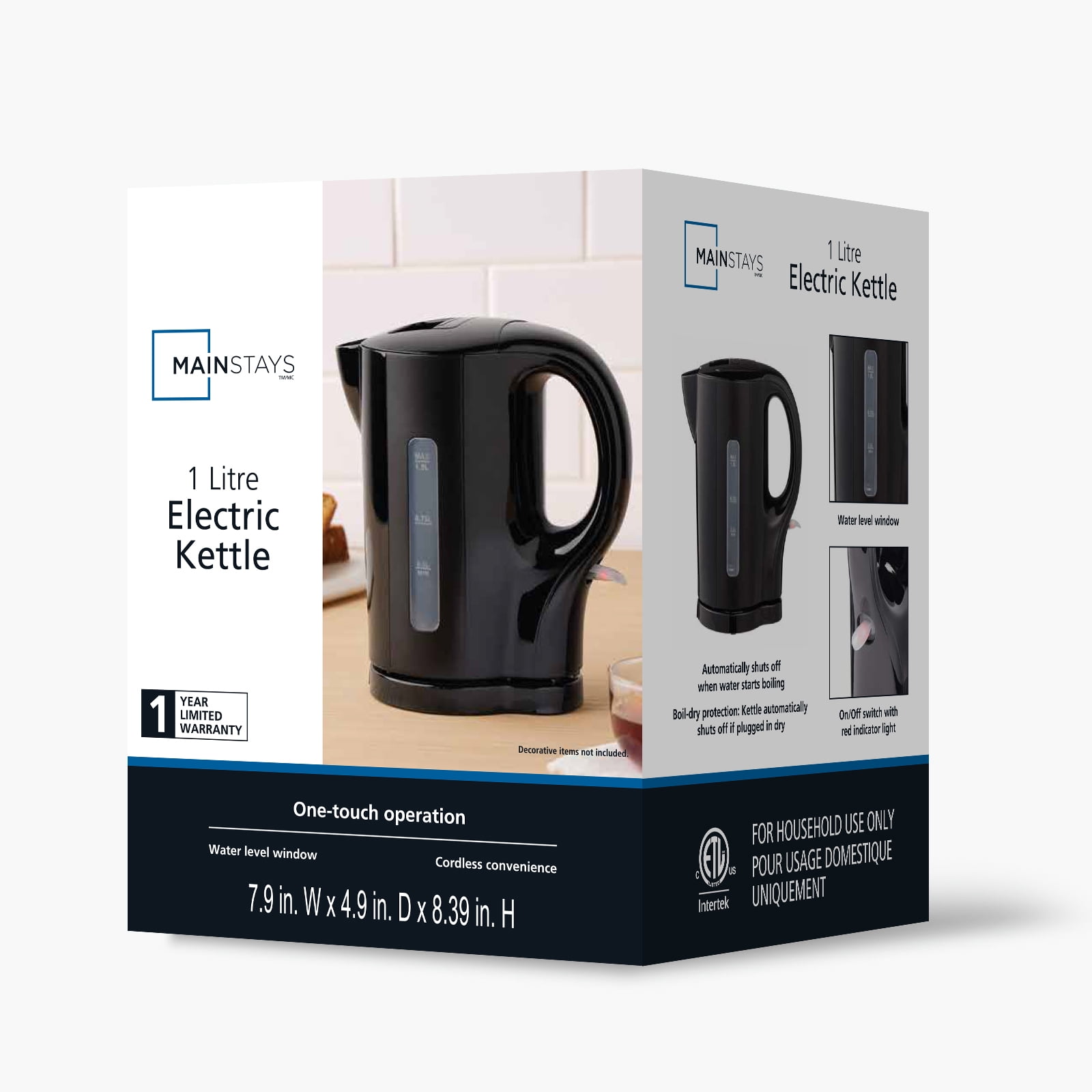 Mainstays 1 Litre Electric Kettle