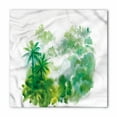 thumbnail image 1 of Green Bandana, Watercolor Forest Image, Unisex Head and Neck Tie, by Ambesonne, 1 of 2