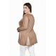 thumbnail image 3 of Blusa con detalle de malla Roman Fashion /Tallas Extras, 229 (Cafe) cafe 42, 3 of 5