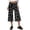 Gray-130429aa, variant on Trgacdwlo Polka Dot Gaucho Capri Pants for Women Flowy Fold Over Wide Leg Women Capri Pants Summer Retro Daily Lounge Trousers Wine XL
