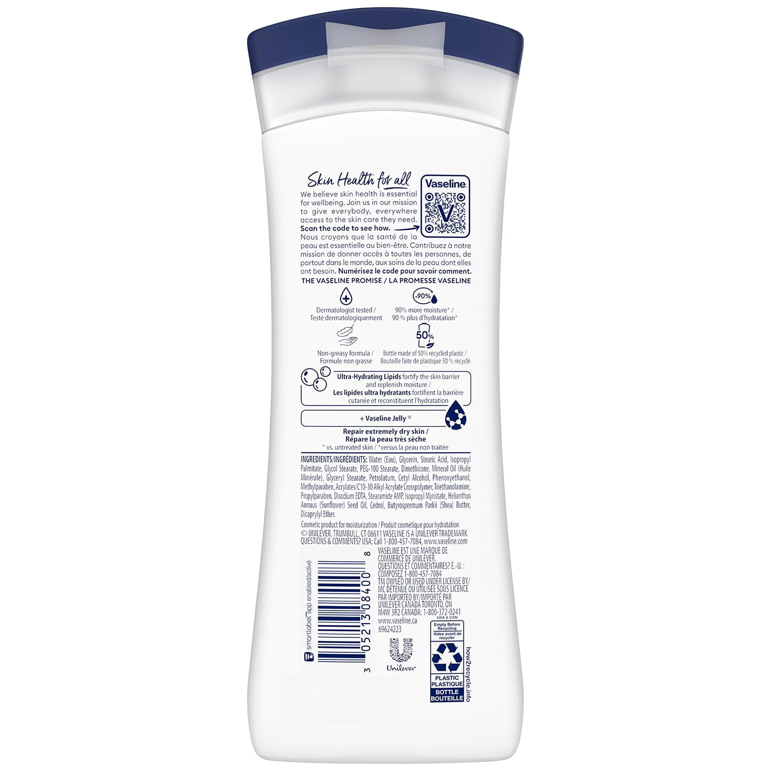 Pack of 2 Vaseline Intensive Care Advanced Repair Body Lotion - Unscented, 10 oz (Package May Vary)