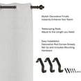 thumbnail image 2 of Lavish Home Curtain 1-inch Adjustable Rod - Modern Urn Finials 66-120" (Bronze ), 2 of 5