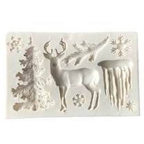 Christmas Decor Mold Silicone Candy Chocolate Mould Fondant Candy Soap Molds Cake Decorating Topper Baking Tool