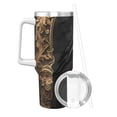thumbnail image 2 of Pofeuu Gothic Raven Portrait Print 40oz Ice Bully With Handle And Straw Stainless Steel Vacuum Insulated Cup And 2 In 1 Straw Lid, 2 of 8