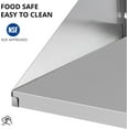 thumbnail image 3 of Commercial Heavy Duty Metal Appliance Wall Mount Floating Shelving for Restaurants, Kitchens, Bars, Homes, and Hotels, Stainless Steel Microwave Shelf, 3 of 7