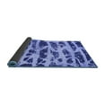 thumbnail image 2 of Ahgly Company Indoor Round Abstract Blue Modern Area Rugs, 5' Round, 2 of 4