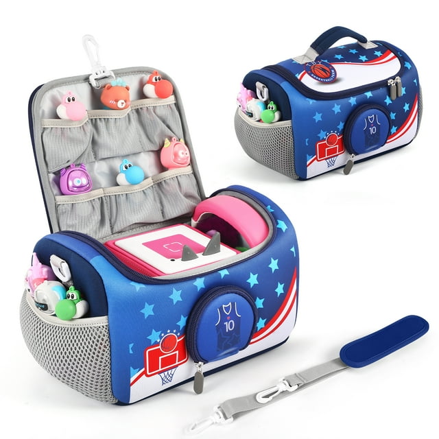 AYAOQIANG Estuche de Transporte para Bolsa de Almacenamiento Toniebox Starter Set para Toniesbox Reproductor de Audio Caja de Transporte para Niños Accesorios Toniebox Azul