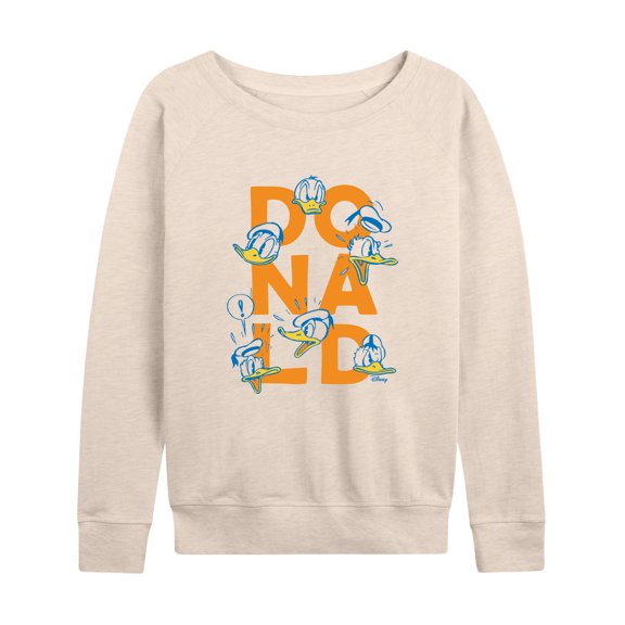 Disney - Founding Feather Grid - Women's Lightweight French Terry Long Sleeve Shirt