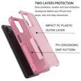 thumbnail image 6 of Samsung Galaxy A14 5G Phone Case and Screen Protector, eBizWare Shockproof Rubber Case for Galaxy A14 5G 6.6-inch, Heavy Duty Armor Full Body Protective Hybrid PC Back Case Cover -Pink, 6 of 9