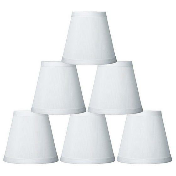 Urbanest Off White Faux Silk Chandelier Lamp Shade 3x5x4 5 Set Of Urbanest Off White Faux Silk Chandelier Lamp Shade 3x5x4 5 Set Of 6 Com