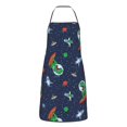 thumbnail image 5 of Zufioo Dinosaur Astronaut for Lock Hem Apron with Pockets, Stain and Oil Proof Tie-down Apron for Cooking Barbecue Restaurant, Unisex-One Size, 5 of 9