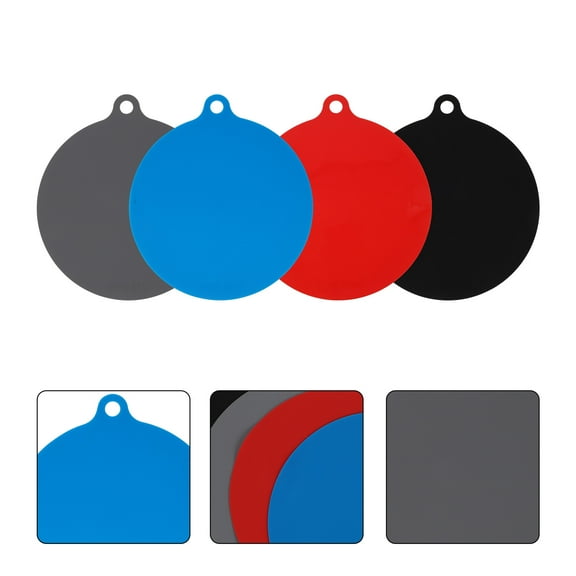 Supvox 4Pcs Silicone Heat Resistant Mat Assorted Color Microwave Mat Kitchen Family Dining