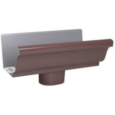 Amerimax Home #1901019 4" BRN Galvanized End/Drop