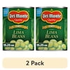 (2 pack) Del Monte Lima Beans, Canned Vegetables, 15.25 oz Can