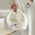thumbnail image 5 of Sanrio Kawaii Hello Kitty My Melody Cinnamoroll bolsas de cosméticos femeninas de gran capacidad portátil de viaje almacenamiento de maquillaje bolsa de aseo, 5 of 5