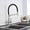 Brushed Nickel, variant on Kitchen Sink Faucet for Bar Farmhouse Commercial, Chrome/Matte Black/Nickel/White Kitchen Purified Faucets, Hot Cold Rotation Pull Down Mixer Tap with 2 Outlet Spout