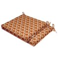 thumbnail image 2 of Vargottam Printed Indoor/Outdoor Chair Pads Non Slip Dining Chair CushionSquareShapedDining Chair Pad With String Ties Machine Washable & Home Decor Cushion- Set Of 2-Orange, 2 of 8