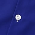 thumbnail image 6 of Miluxas Polo Shirts for Men Men's Casual Solid Young Blood Turn-down Collar with Pocket Button Short Sleeve Blouse Tops Shirt Blue 8(XL), 6 of 9