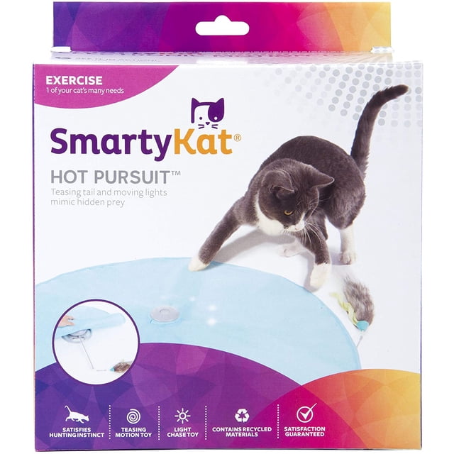 SmartyKat Hot Pursuit Cat Juguete de movimiento oculto, azul SmartyKat SmartyKat