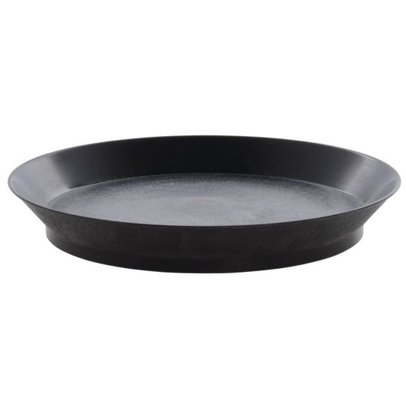 HUBERT® Sandwich Tray Round Black Polypropylene - 10 3/8"Dia