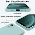 thumbnail image 4 of TEMOGU-Compatible with iPhone XR Case, Upgraded Liquid Silicone with [Flat Edges] [Camera Protection] [Soft Anti-Scratch Microfiber Lining] Phone Case for iPhone 10 XR 6.1 inch - Mint, 4 of 4