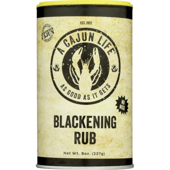 A Cajun Life Blackening Seasoning | Authentic Certified Cajun Blackening Rub, Non-GMO, No MSG, Gluten Free Cajun Blackened Seasoning That's Great On Everything.