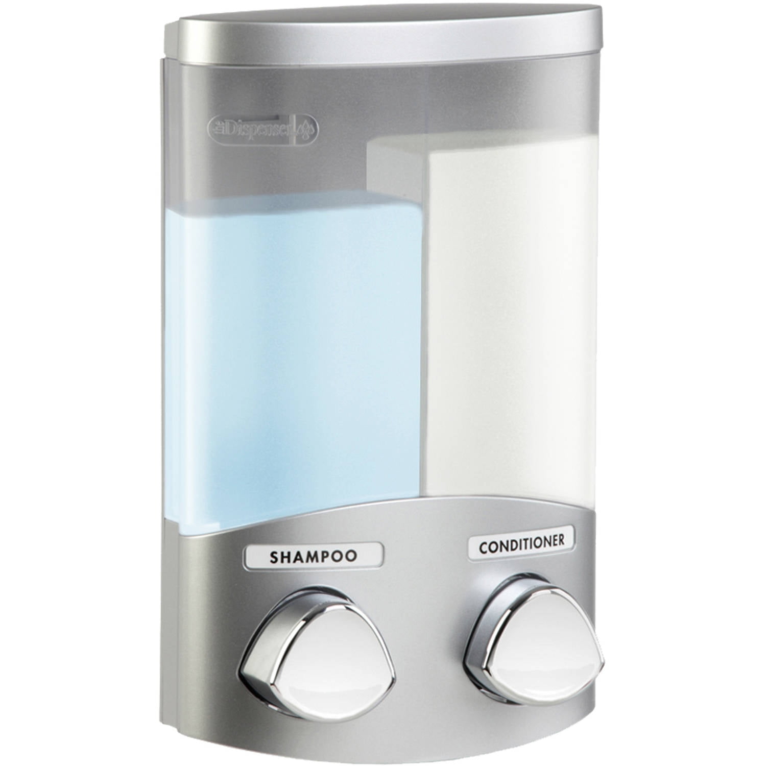 Better Living White Clear Choice 2-Chamber Shower Dispenser