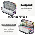 thumbnail image 5 of Standing Pencil Case with Base Large Capacity Stationery Pouch Pen Bag with Zipper for Women Men Vibrant and Lively Butterflies, 5 of 7