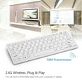 thumbnail image 2 of Ultra-Slim 2.4G Wireless Keyboard and Mouse Combo with 10m Range - Ergonomic Design, Hot Keys, Number Pad, Auto Sleep Mode for Power Saving - Includes Clear Keyboard Cover, USB Receiver & Manual -, 2 of 7