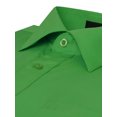 thumbnail image 4 of Omega Italy Men's Long Sleeve Dress Shirt Solid Color Regular Fit 25 Colors, 4 of 5
