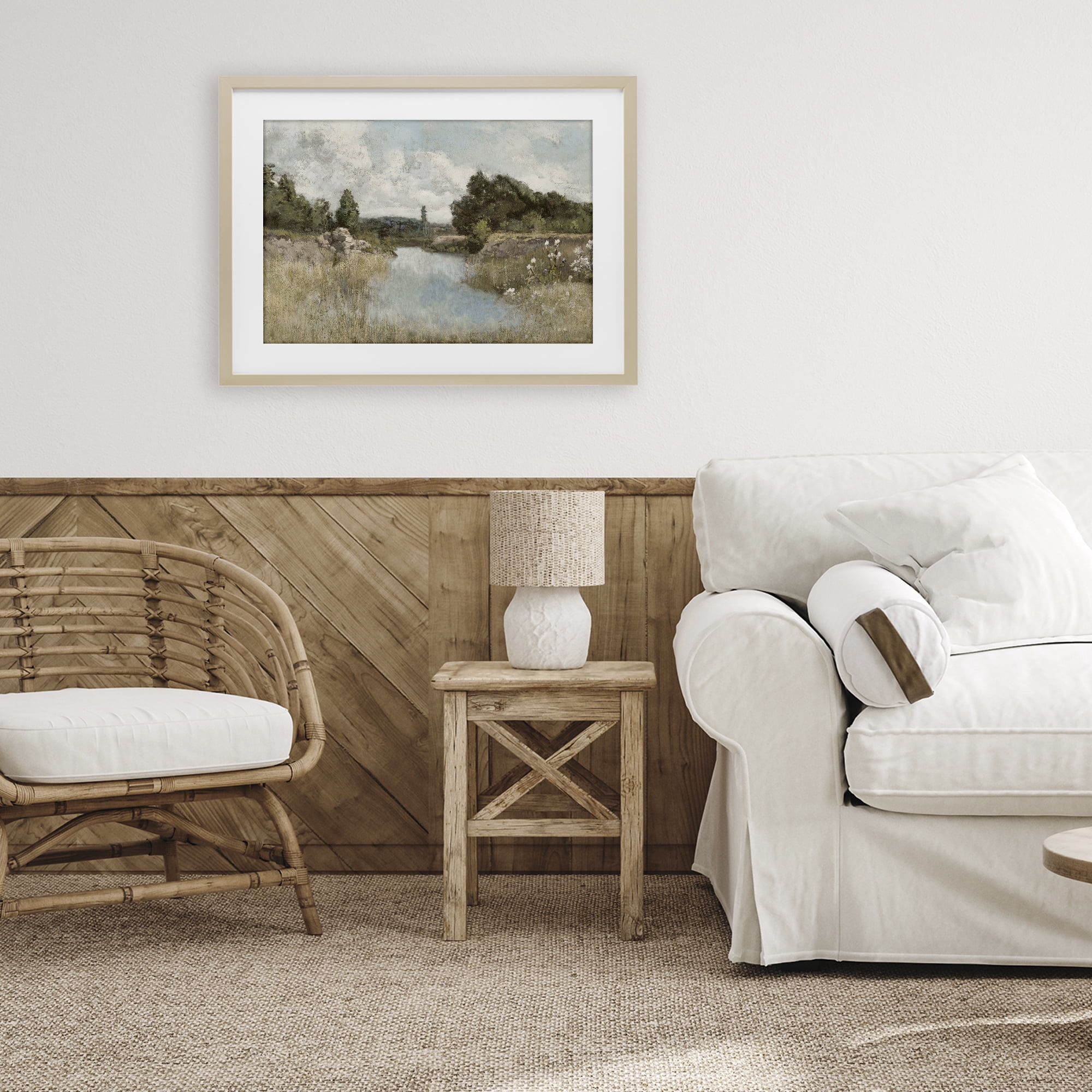 Stupell Industries Dawn At The Shore Birch Framed Print Under Glass, design by Christy McKee