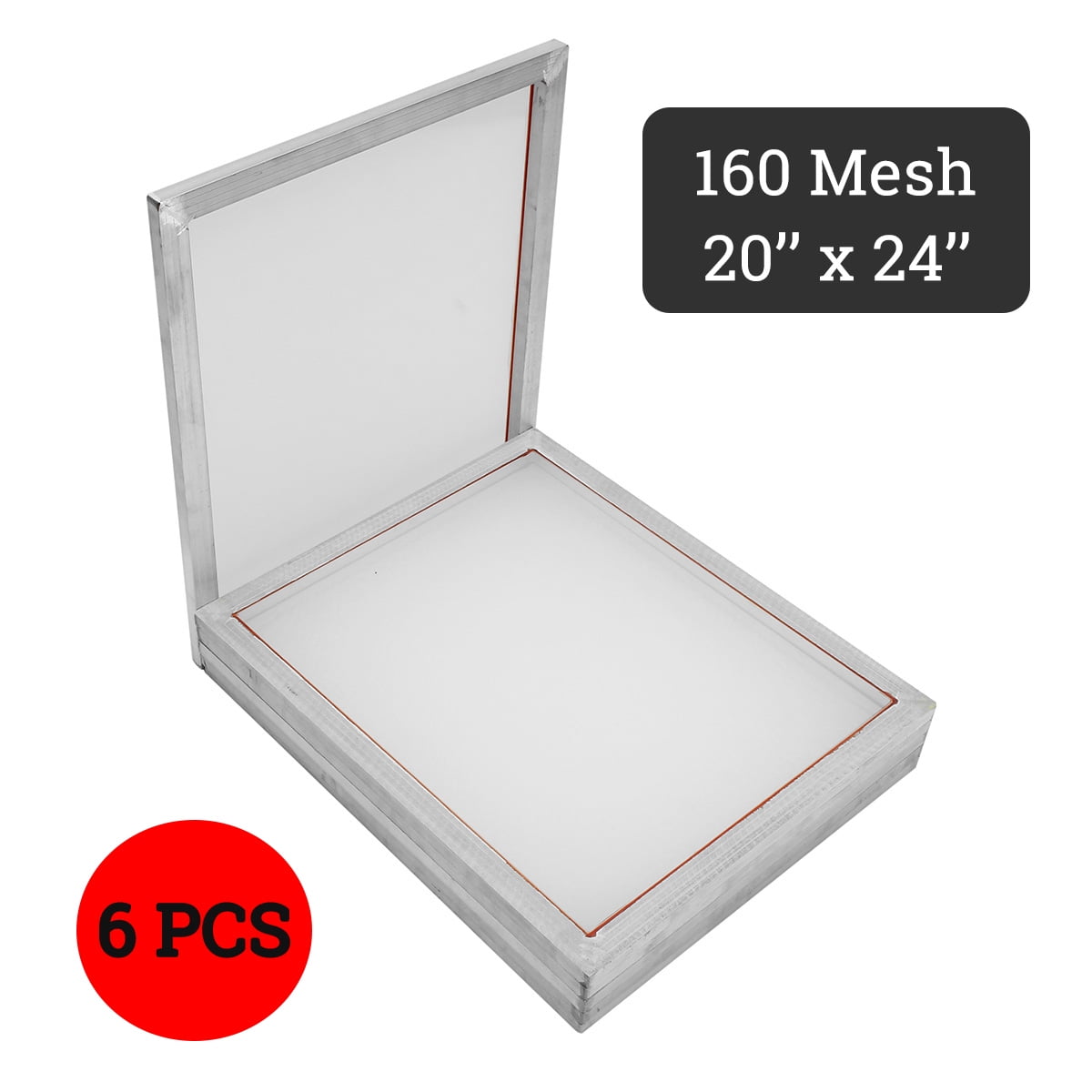 20x24 Aluminum Frame Size 110 White Mesh Silk Screen Printing Screens 4 Pack