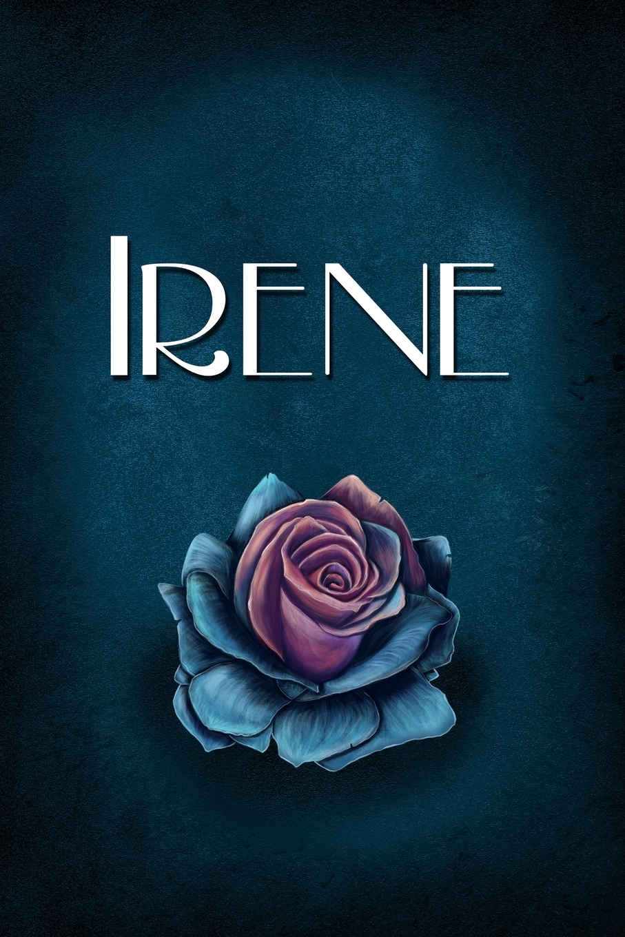 Irene Personalized Name Journal, Lined Notebook with Beautiful Rose