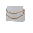 thumbnail image 2 of Women Belt Gold Metal Chain Links Hip Waist New Elegant Dressy Fashion Accessories, 2 of 8