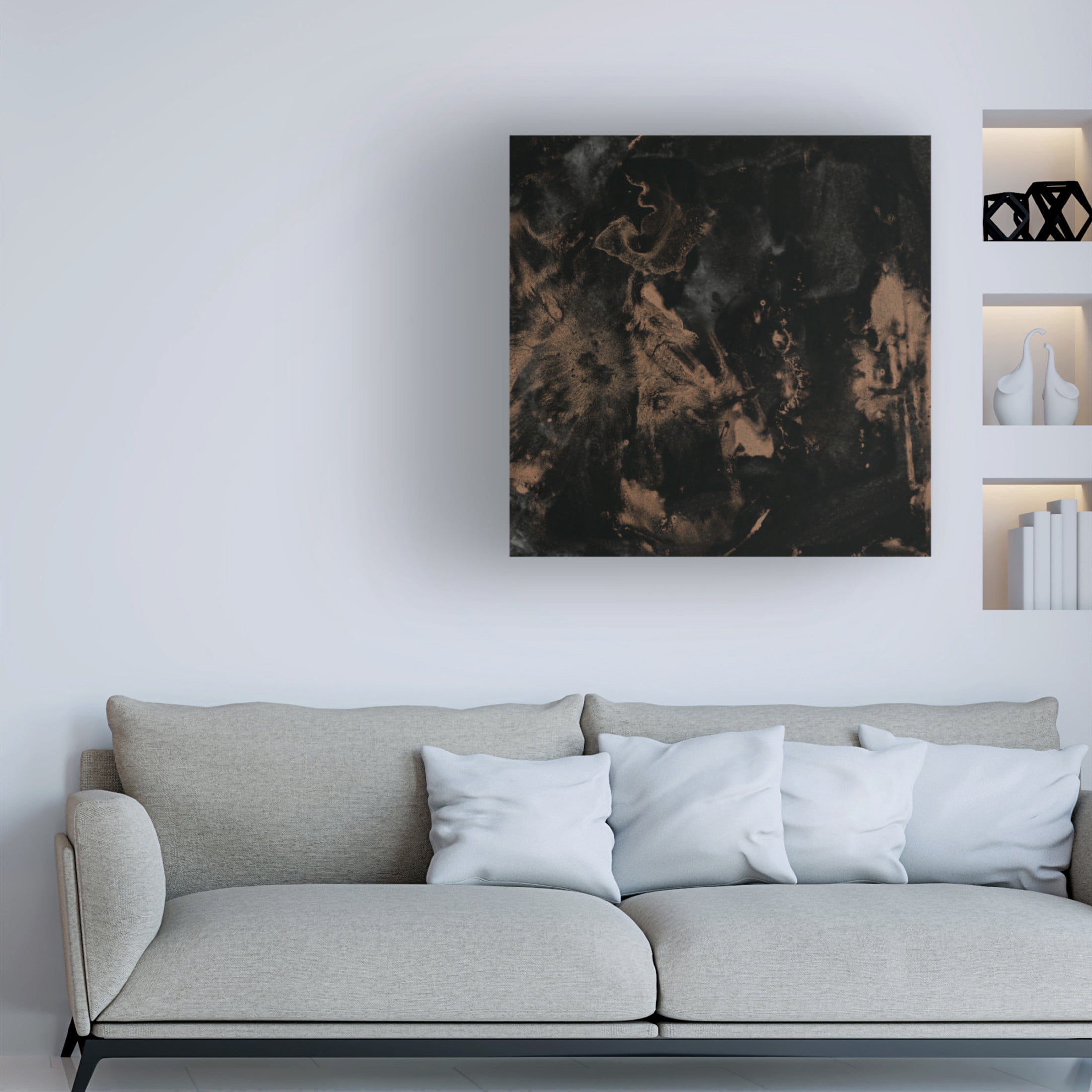 Trademark Fine Art June Erica Vess  Onyx Nebula II Canvas Wall Art