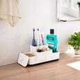 thumbnail image 2 of Subekyu Bathroom Counter Organizer, Toothbrush Holder for Bathroom, Resin Bathroom Organizer Countertop Storage for Cotton Ball, 2 of 6