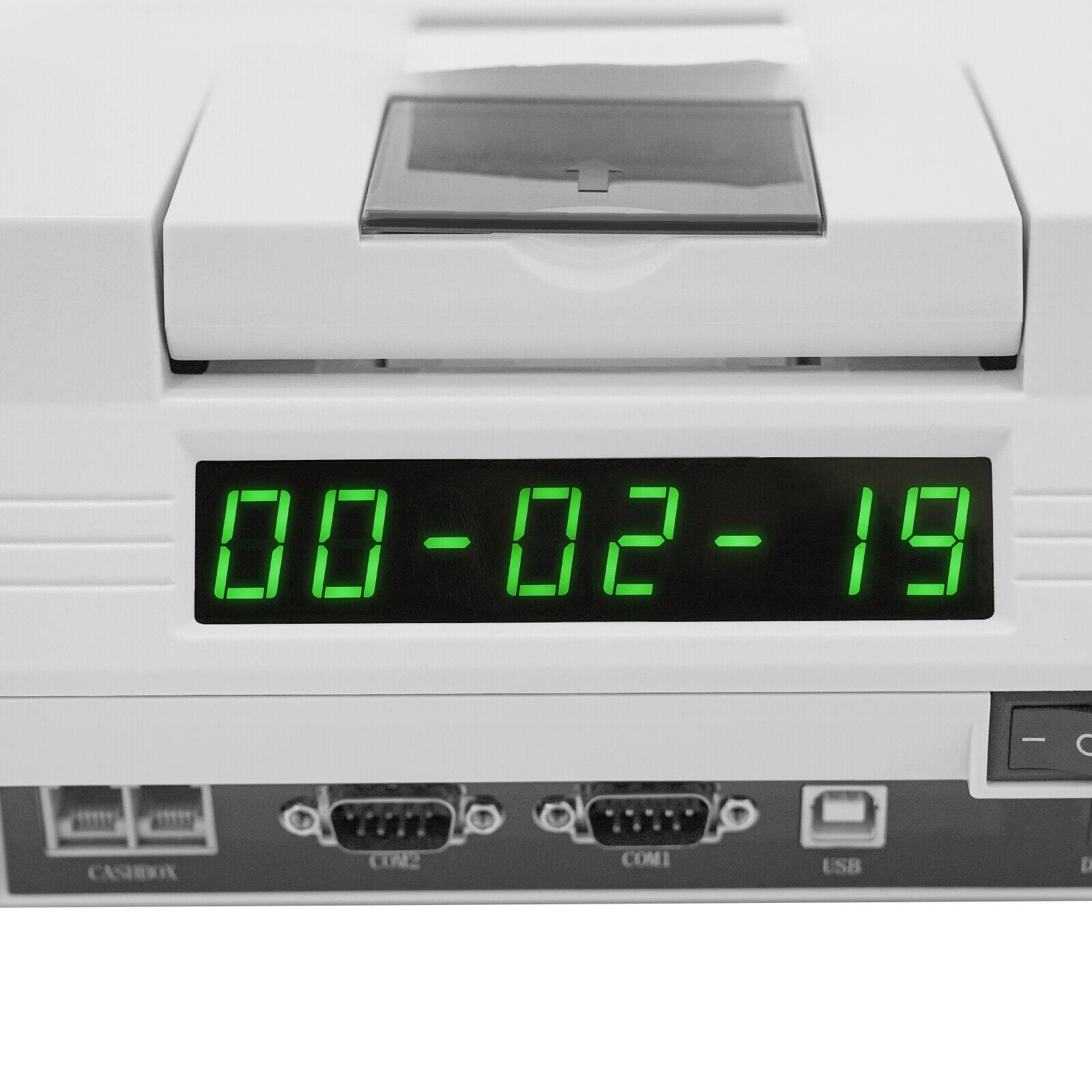 Compact & Durable Cash Register with 40 Keys, 10,000 PLU, 128x64 LCD Display, for Retail, Supermarket, and Restaurant