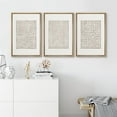 thumbnail image 4 of IDEA4WALL Framed Canvas Print Wall Art Set of 3 Minimalist Linear Design Digital Art Wall Decor Neutral Tones Geometric Illustrations Prints Vintage Minimal Artwork - Natural 16"x24"x3, 4 of 5