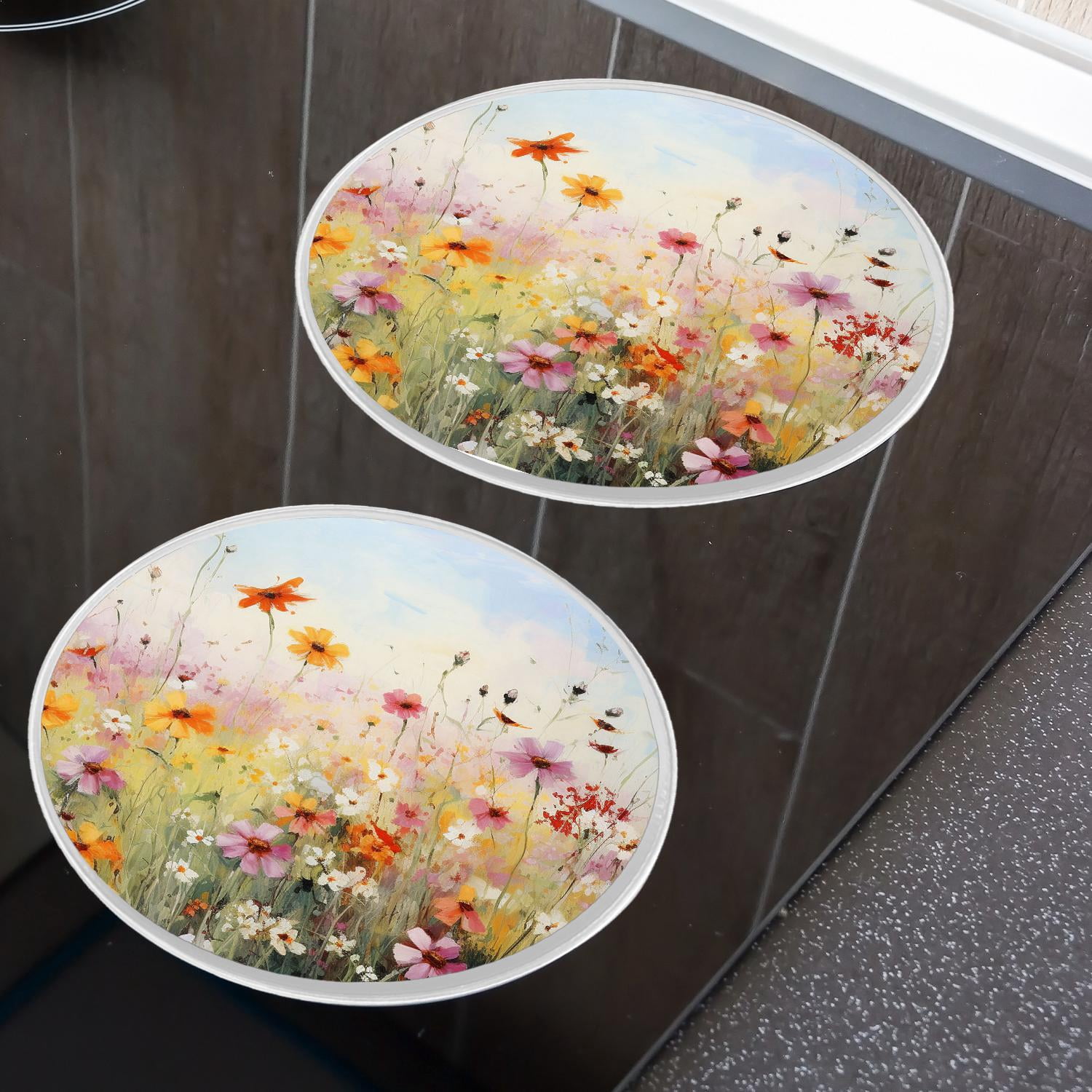 Decorative Stove Burner Covers 4 Pcs Decorative Electric Stove Burner Covers 8Inch And 10Inch ,Cactus Flower -124 Cute Art