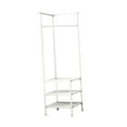 thumbnail image 4 of Abbracc Coat Rack Dorm Sweaters Jackets Scarf Hats Multipurpose Clothes Hanger Stand Three Layer White, 4 of 9