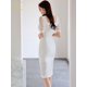 thumbnail image 2 of H Han Queen nuevo verano mujeres negro/blanco vestido de tubo moda delgada Sexy OL trabajo ceñido al cuerpo Vestidos Oficina Casual Vestidos, 2 of 5
