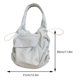 thumbnail image 4 of Bolso casual para mujer Bolso de mano plisado plegable Bolso diario transpirable para damas y niñas, 4 of 8