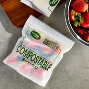 (2 pack) Great Value 25% Plant-Based Compostable Quart Bags, 25 Count