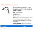 thumbnail image 2 of Upstream O2 Oxygen Sensor - 4 Wire - Compatible with 1997 - 2001 Honda CR-V 2.0L 4-Cylinder 1998 1999 2000, 2 of 2