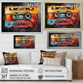 thumbnail image 4 of Designart "Mixtape Magic Cassette Tapes" Music Floater Framed Wall Decor, 4 of 7